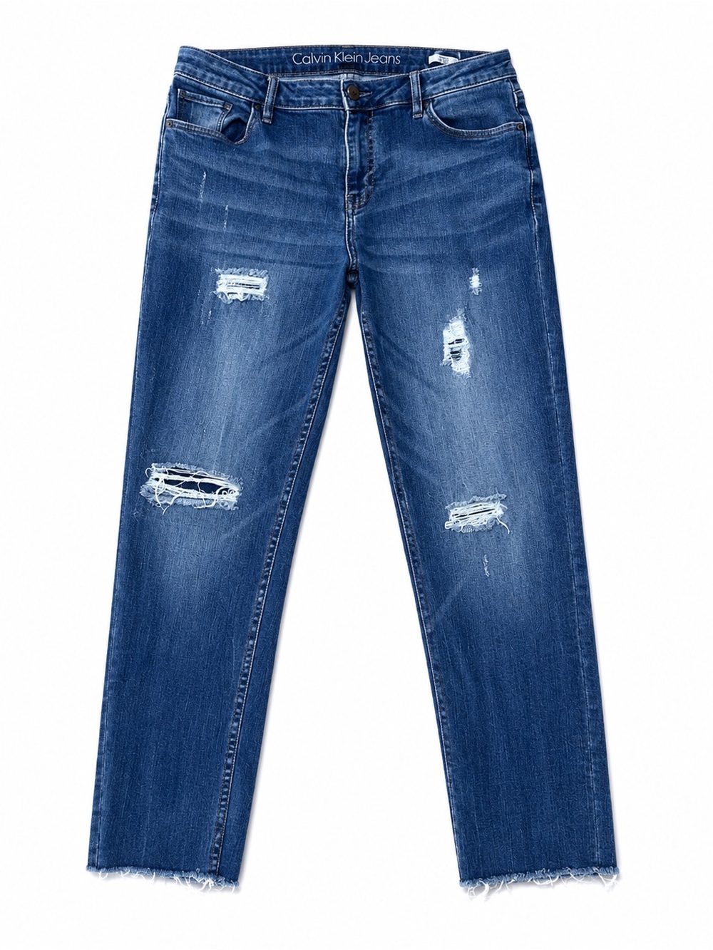 CALVIN Klein distressed jeans boyfriend 28 ripped